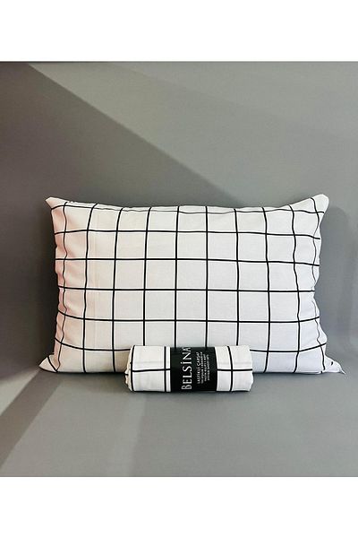 Belsina Home 100X200 cm Single Elastic Sheet and 1 Piece 50X70 cm Pillowcase with Cover