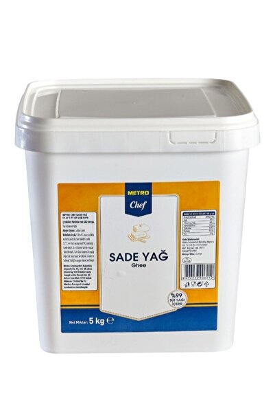 Metro Chef Burfez Sade Yağ Ghee 5 Kg