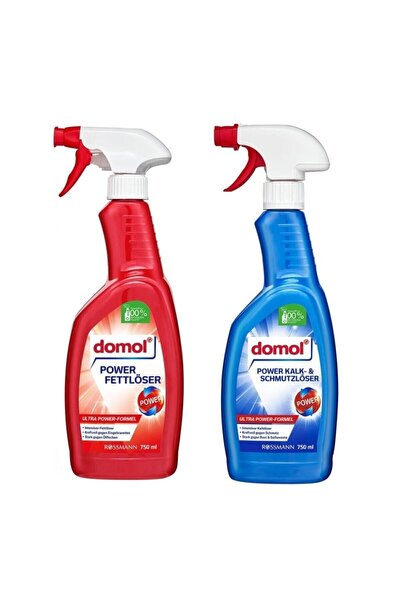 DOMOL Yağ Çözücü + Kireç Ve Kir Çözücü Sprey 2'li Set