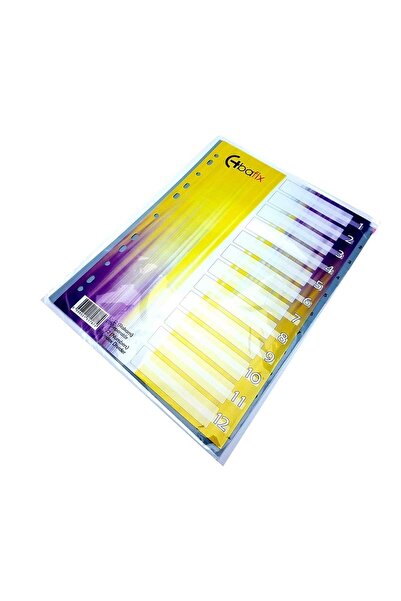Bafix Separator 1-12 Culoare Plastic A4 (Pachet de 10)
