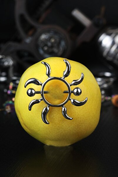 depozoom 316l Cerrahi Çelik Göğüs Ucu (nipple/meme) Etnik Tasarım Tık Doğdu G...