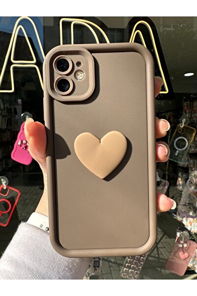 OVADA Iphone 11 Uyumlu 3d Kalpli Kamera Korumalı Kılıf