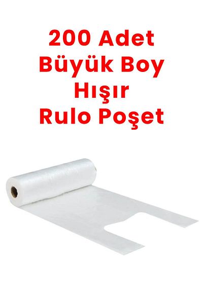 Balkan 1 Roll Large Size Market Grocery Bag 200 Pieces