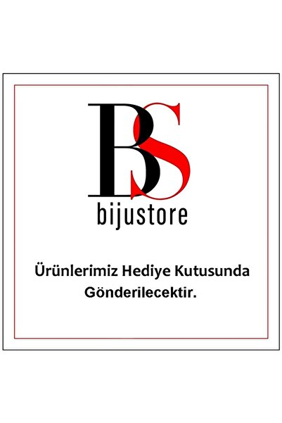 Bijustore Siyah Renk Kristal Taş kadın Kolye