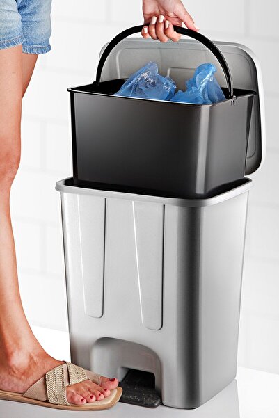 Nandy Home 17 Lt. Trash Can with Inner Bucket