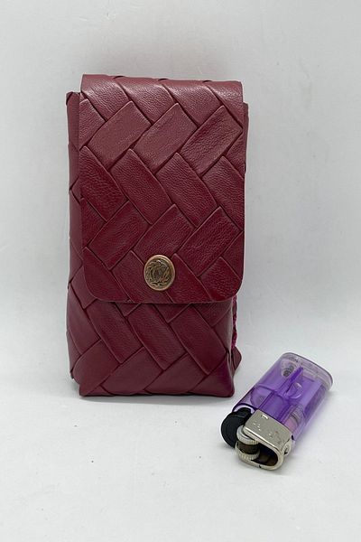 MENİSE Cigarette Holder - Claret Red Patterned