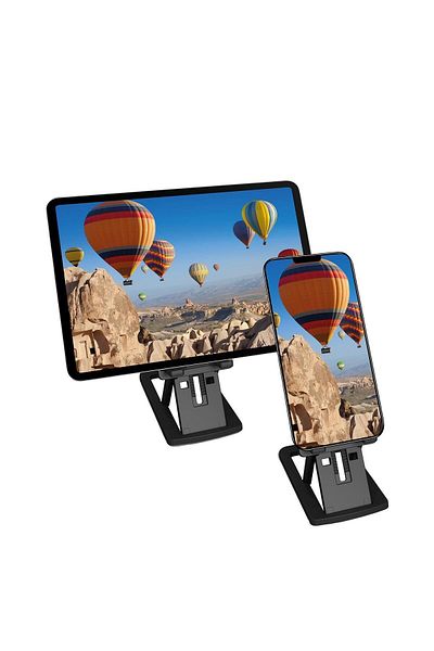Polosmart PBS108 Μαύρη ρυθμιζόμενη βάση στήριξης τηλεφώνου και tablet