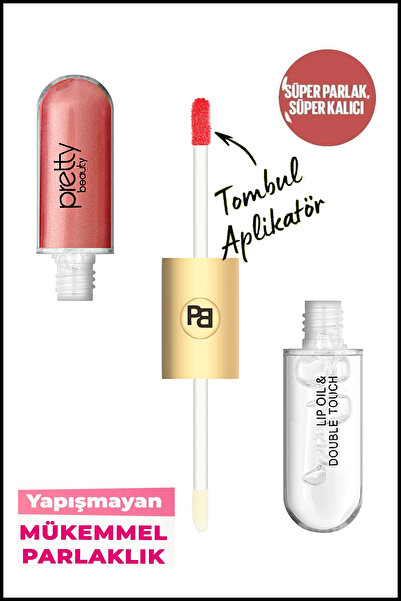 Pretty Beauty 2in1 Likit Ruj - Unlimited Double Touch Lip Oil