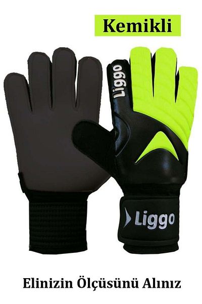Liggo 7-8-9-10 Model Plonjon Reinforced Gloves with Wrist Bandage and Finger Support Keeper Gloves