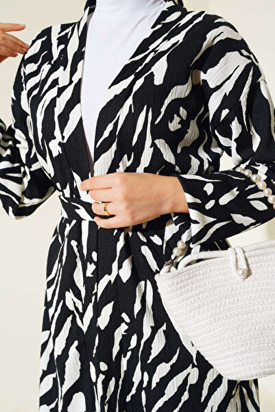 VOLT CLOTHİNG Vzorované zabalené dámské kimono