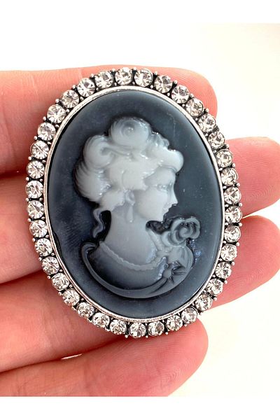 312 KONSEPT Brooch Collar Stone Pin - 1 Piece 4.5 Cmx 3.5 Cm