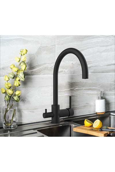 GPD Matte Black Sink Faucet Purification Outlet Luminaire Mar70