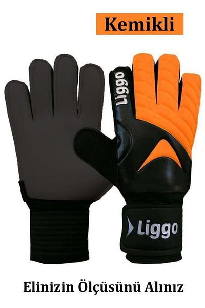 Liggo 7-8-9-10 Model Plonjon Reinforced Gloves with Wrist Bandage and Finger Support Keeper Gloves
