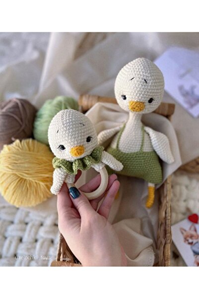 esmanın diyarı Amigurumi Ördek Lori 2li Set