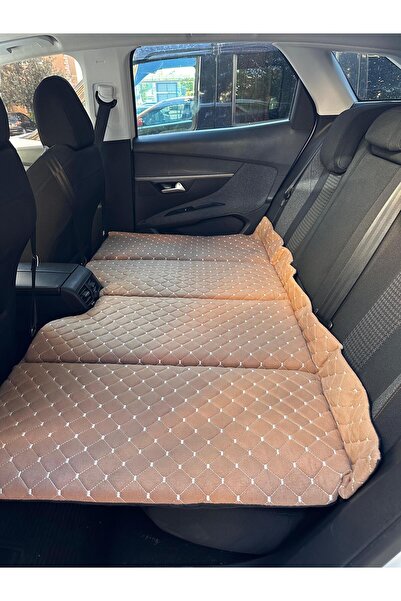 Shop-set Oto Arka Koltuk Yatak 70*130 Cm - Kahverengi Tay Tüyü Kumaş