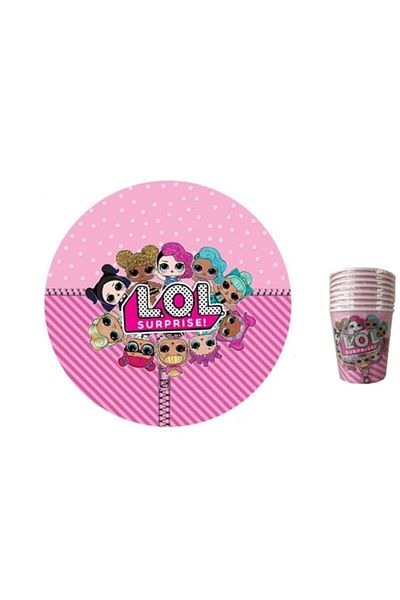 LOL Baby Luxury Birthday Party Supplies Set for 8 People