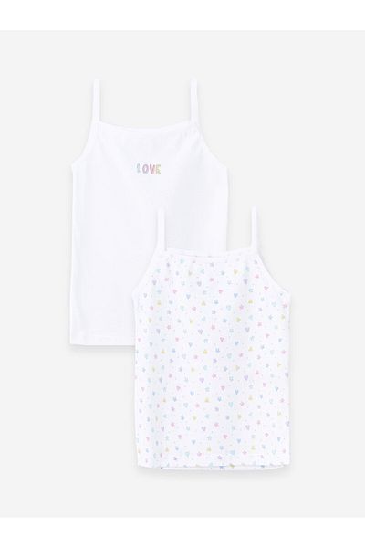 LC Waikiki 2-Piece Printed Square Collar Athlete Set for Girls