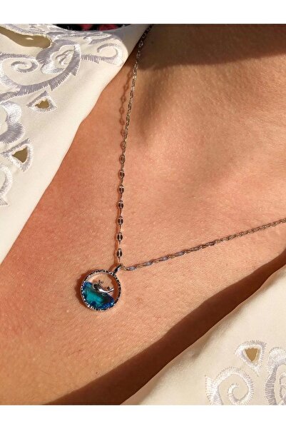 Vintagezegeni Okyanustaki Balina Kolye | Çelik