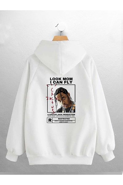macklin Unisex Γυναικεία Ανδρική φούτερ με στάμπα Cactus Jack Travis Scott