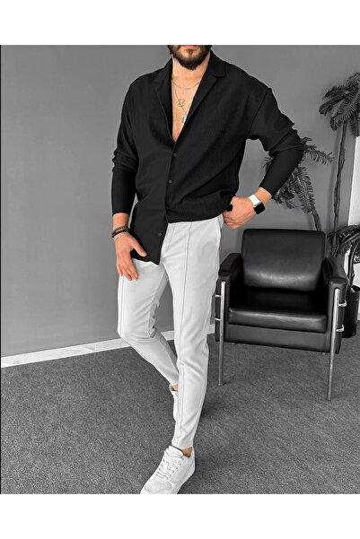 viperkombin Corded Ottoman Fabric LonG Sleeve Shirt