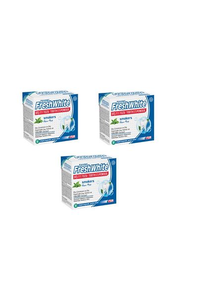 Fresh White Freh White 50g X3 Smokers Tooth Polishing Powder