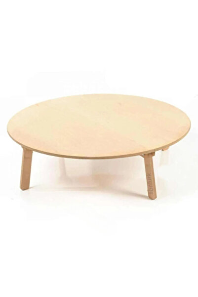 Genel Markalar Ø80cm Katlanır Yufka Açma Tahtası Mdf Ahşap Sofra Kaydırmaz