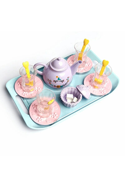 Fillikutum طقم شاي بخصر رفيع مع صينية ألعاب