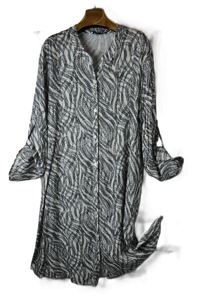 elma abone Viscose Large Size Tunic with Pockets