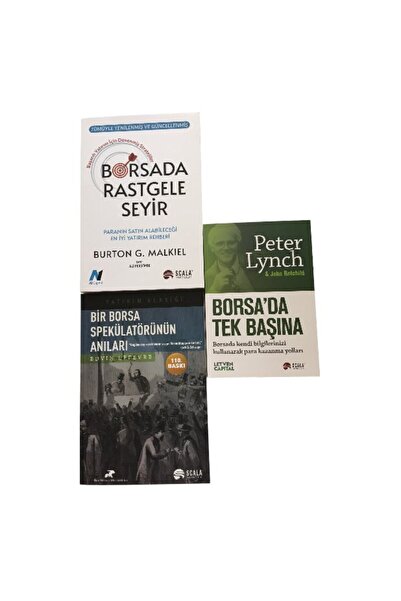 Scala Yayıncılık BORSADA RASTGELE SEYIR+BORSADA TEK BASINA+BIR BORSA SPEKULAT...