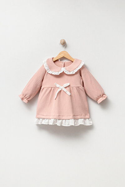Jikko Baby Baby Collar RuFFle Dress - 9036MS