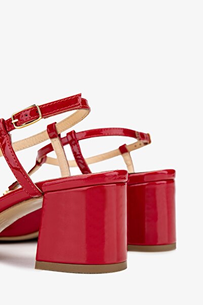 Valmenti Rachelle Kadın Kırmızı Hakiki Deri Topuklu Ayakkabı