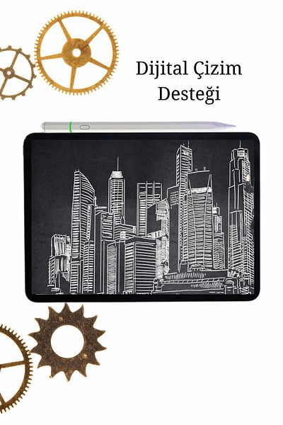 Fuchsia آيباد 10. قلم متوافق مع الجيل USB-C قلم ستايلس باللون الأحمر مع إمكانيات إمالة النخيل واتصال بلوتوث