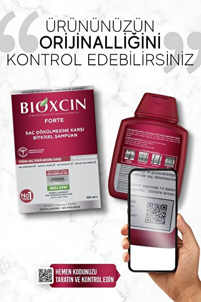 Bioxcin Forte Şampuan 300 Ml Yoğun Dökülme Karşıtı Bitkisel Şampuan 5'li