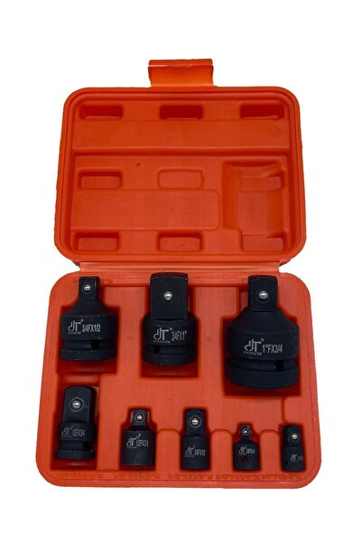 Genel Markalar Lokma Dönüştürücü Adaptör Seti 8 Parça Işıl Işlem Görmüş Çelik