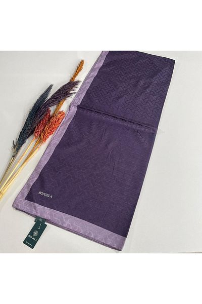 Levidor Purple-Lilac Bonjela Monogram Shawl - JZ0306