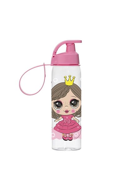 Globox Hanging Patterned Water Bottle - Princess 0,5 Lt161415-390