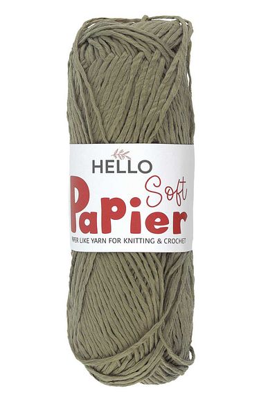 Hello Soft Paper Paper Bag Knitted Lanyard 100 Grams 100 Meters Khaki P05