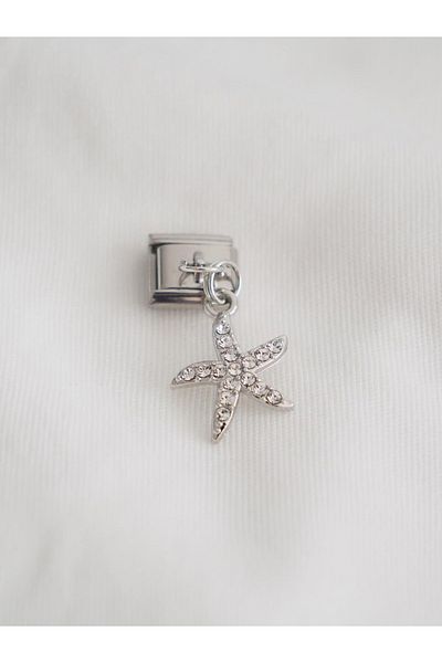 Planet Butik Starfish Italian Charm - Dangle