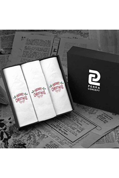 PERRA ÖZEL TASARIM MENDİL - YILBAŞI CHRISTMAS TEMALI