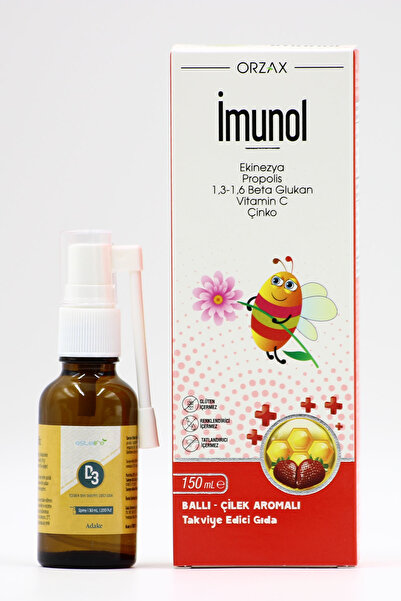 Orzax Ocean Direnç Artırıcı Şurup 150ml D3 Vitamin Sprey 30ml | 200 Puf