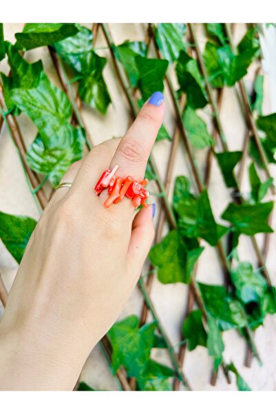 Luna حلقة مرجانية برتقالية مرنة