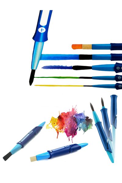 GLANCE Faber No:10 Click&go - Πινέλο ακουαρέλας 4 τεμαχίων