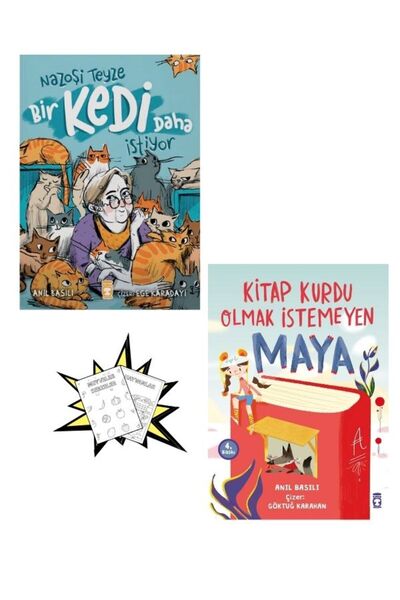 Timaş Yayınları Boyamalı Nazoşi Teyze Bir Kedi Daha İstiyor Kitap Kurdu Olmak...