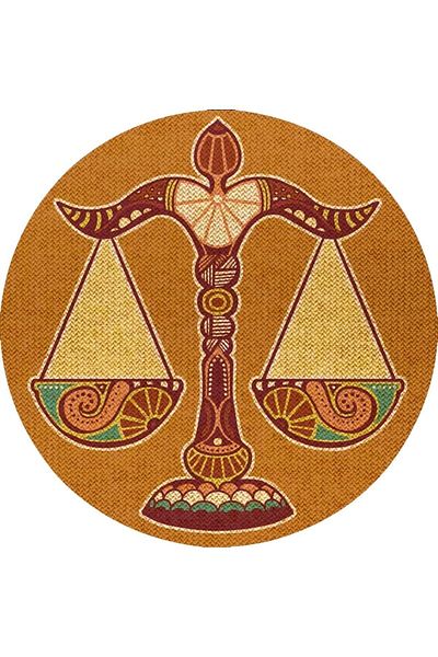 Egebella Astrology - Zodiac Sign Themed American Service - Decorative Stamp - Scale Sign