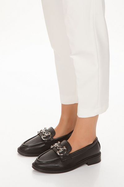 Halloween E117 Women's Daily Stylish Buckle Loafer Shoes
