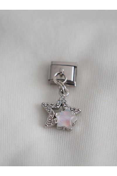 Planet Butik Hanging Hologram Star Stone Italian Charm