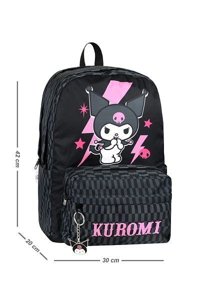 Bliss Kuromi Licensed - Primary School Orthopedic BaG, Multi-compartment and Waterproof