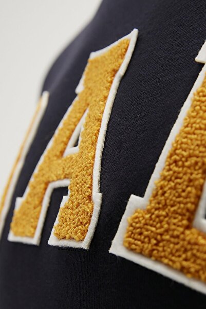 Bad Bear Bad Convex Crewneck Lacivert Baskılı Erkek Sweatshirt