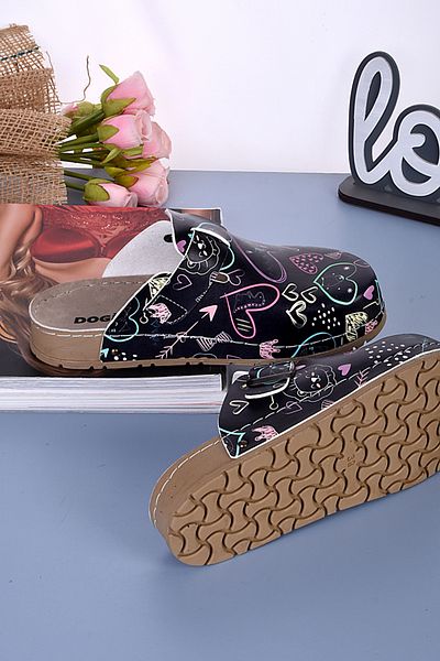 DOGİYE 8108 Παντόφλες Comfort με μοτίβο Sweet Cat