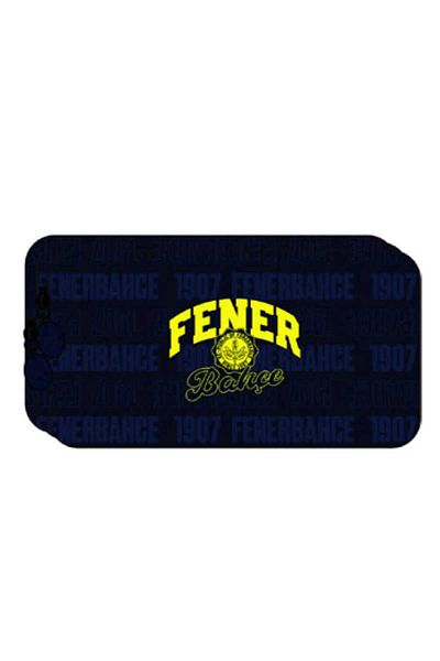 Fenerbahçe Licensed School Double Compartment Pencil Bag with Logo - 23723